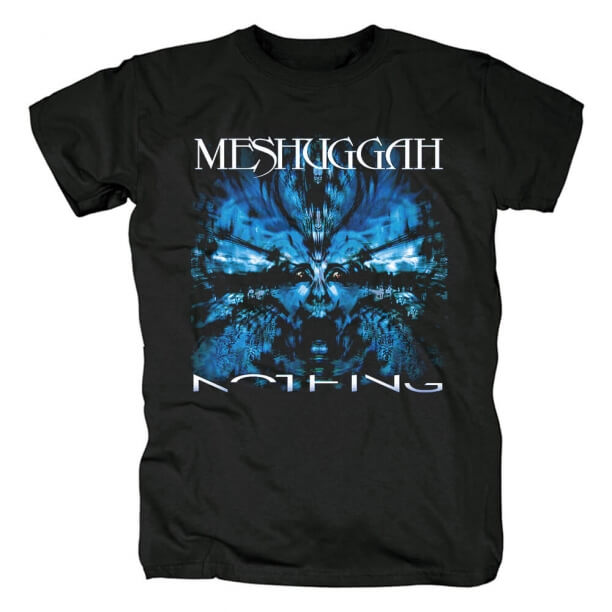 فريد Meshuggah بلايز المعادن روك باند تي شيرت