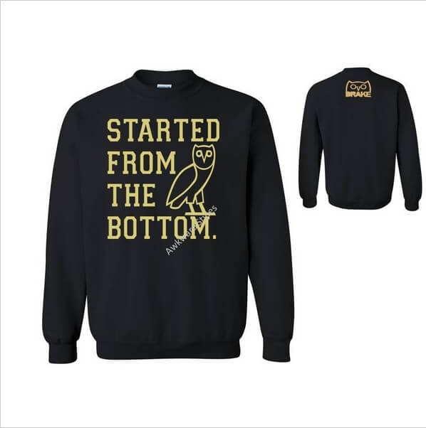 ユニークなOvoxo Drakeプルオーバーフーディーミュージックフーディー