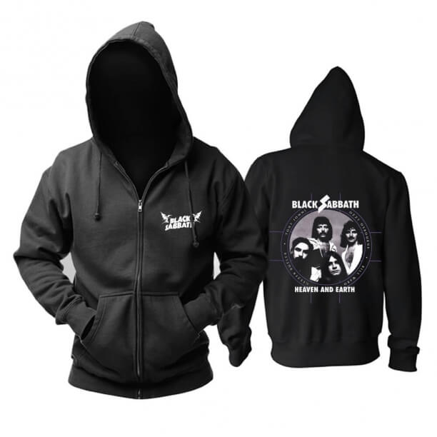 Felpa con cappuccio Rock Rock Metal Metal con cappuccio Sabbath Heaven And Earth nera unica nel suo genere