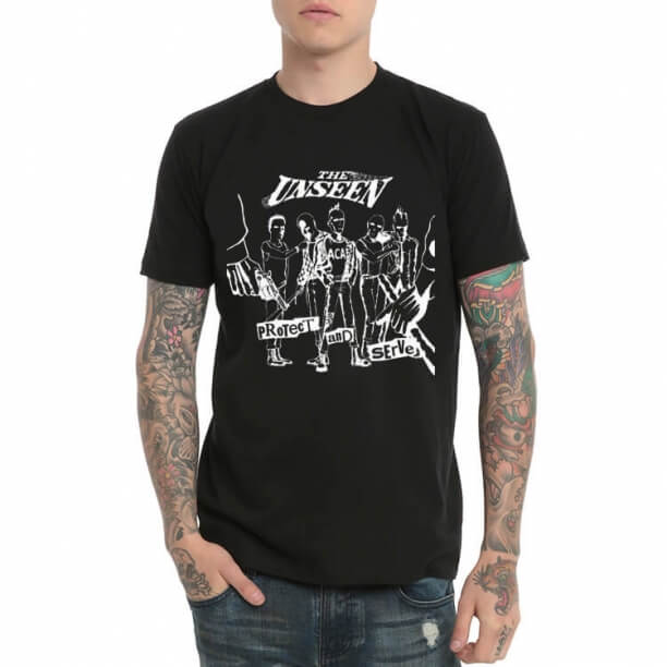T-Shirt Invisível em Metal Pesado Preto