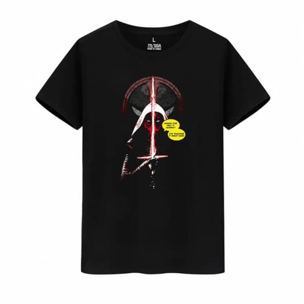 Camisa de algodón Marvel superhéroe Deadpool camisetas