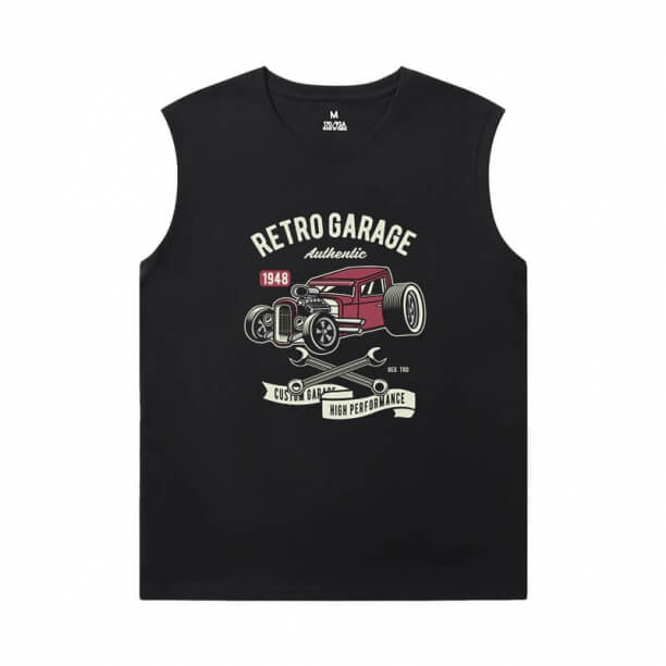 Auto Mouwloze Tee Shirts Mens Cool auto motor T-shirt