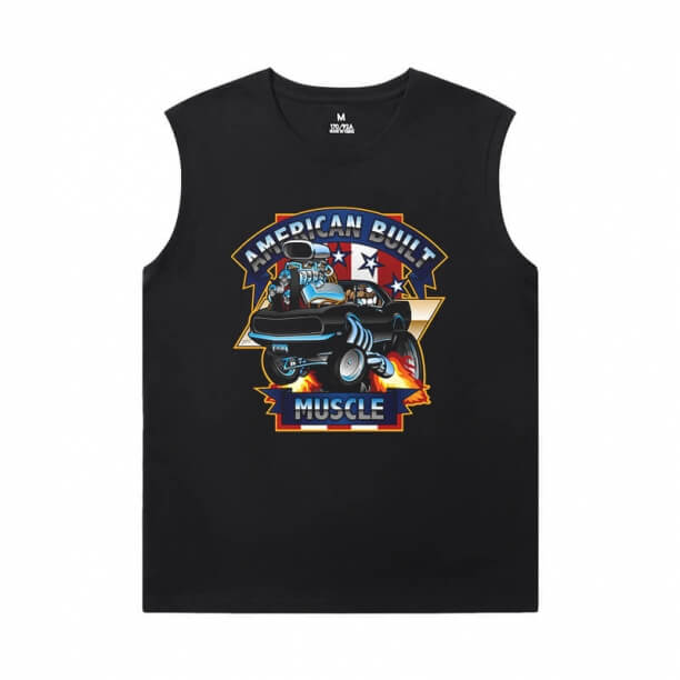 Voiture Sleeveless Wicking T Shirts Cool moteur de voiture T-Shirt