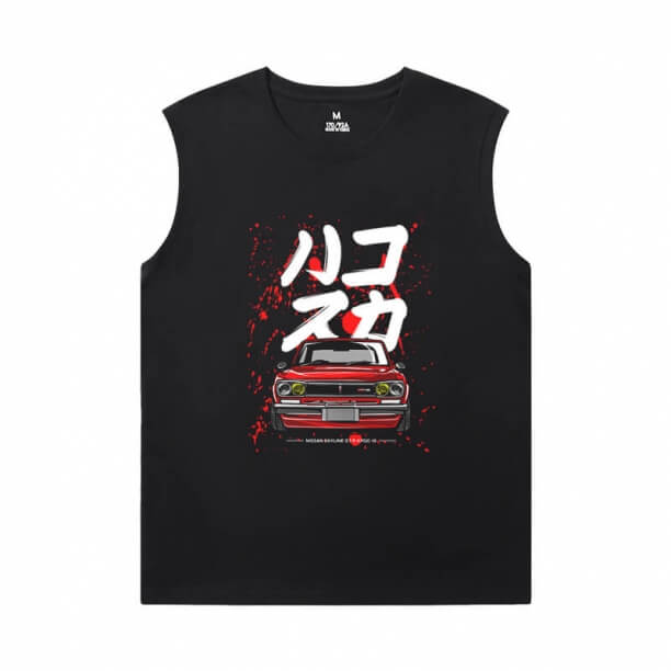Racing Bil Tee Bomuld GTR Sleevless Tshirt For Mænd