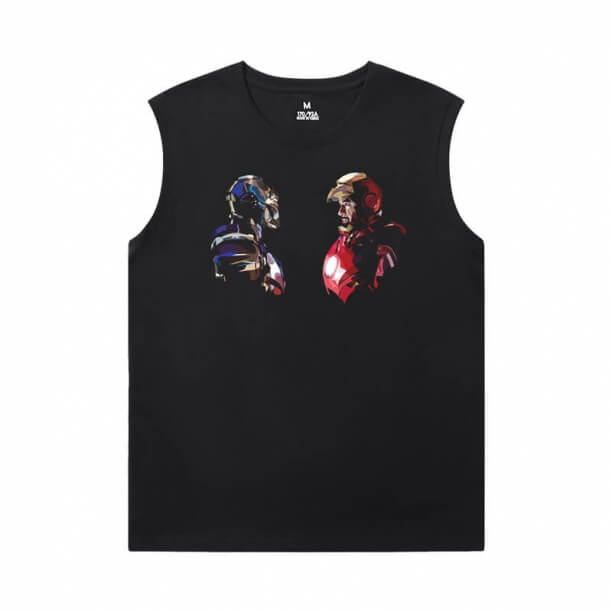 Kaos Iron Man Marvel The Avengers Kaos Tanpa Lengan Pria Murah