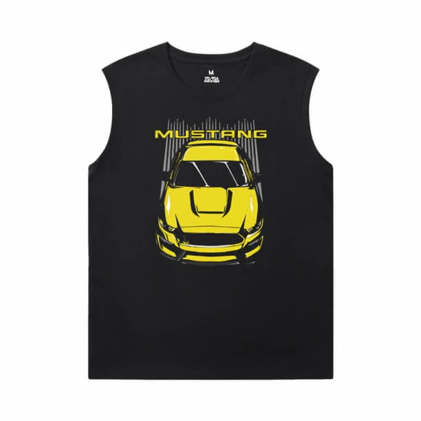 Gorący temat Ford Tshirt Racing Car Męskie Koszulki sportowe bez rękawów