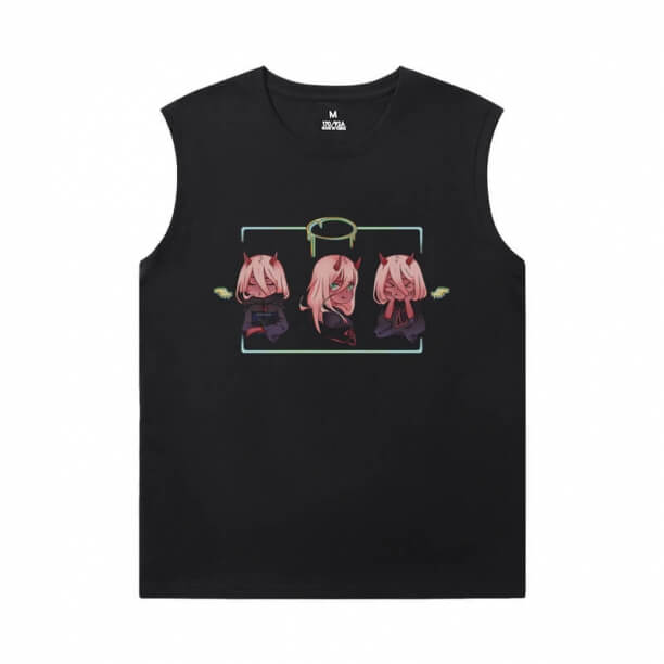Darling În Franxx Tee Vintage Anime Mens Sleeveless T Shirts