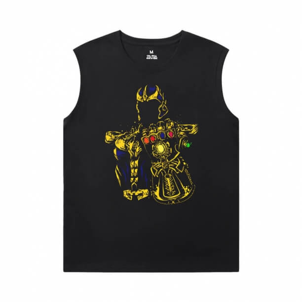 Áo thun Thanos Marvel The Avengers Black Sleeveless Tshirt