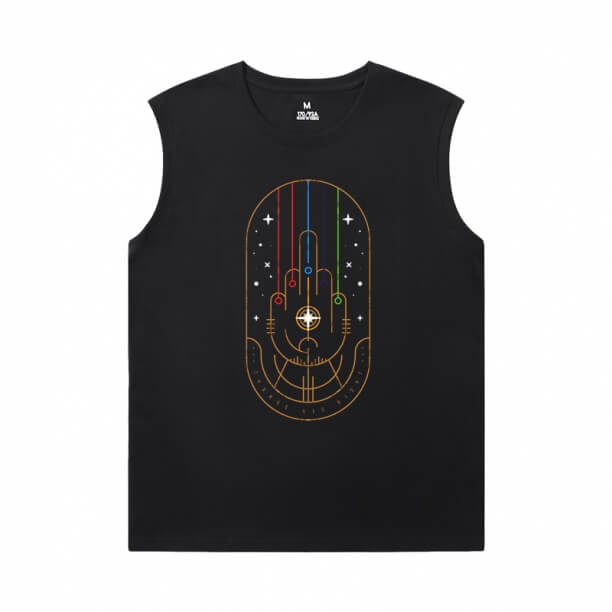 Thanos Sleeveless Round Neck T Shirt Marvel The Avengers Tees