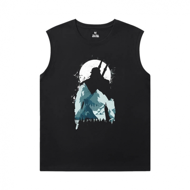 Den Witcher Shirt Cool Cyberpunk Herre Sleeveless Sports T-shirts