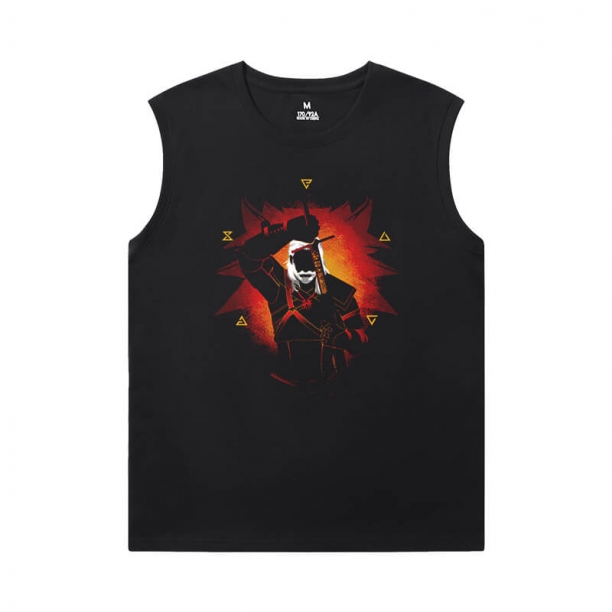 Den Witcher Ærmeløs Wicking T-shirts Bomuld Cyberpunk T-shirts
