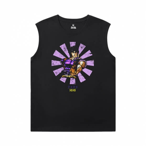 JoJo Férfi XXXL ujjatlan pólók forró téma anime kujo jotaro ing