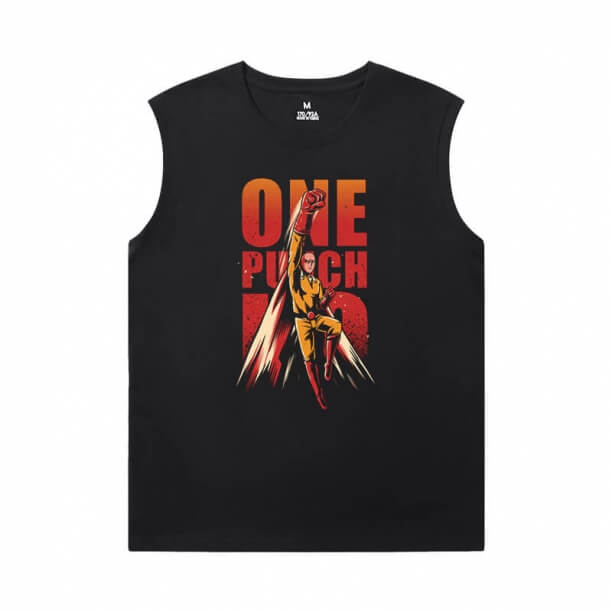 One Punch Man T-Shirt Japanese Anime Sleeveless T Shirts Men'S For Gym