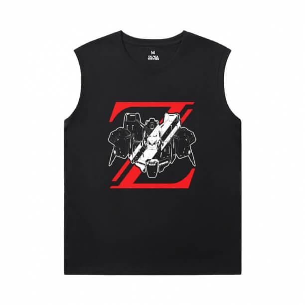 Japoński Anime Tshirt Gundam Koszulka bez rękawów