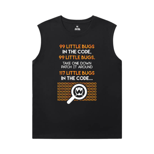 Programmer Sleeveless Tshirt Geek Cotton Shirt