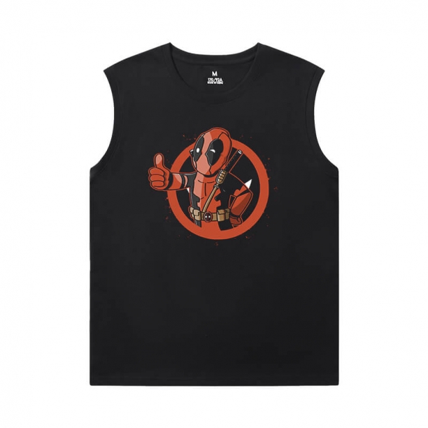 Marvel Deadpool Imprimé T Shirts sans manches pour tee-shirt homme