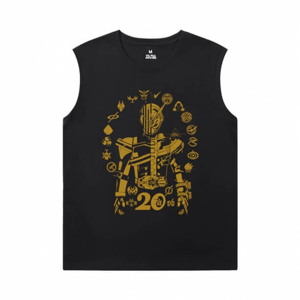 Spor Salonu için Sıcak Konu Anime Tshirt Maskeli Rider Kolsuz T Shirt