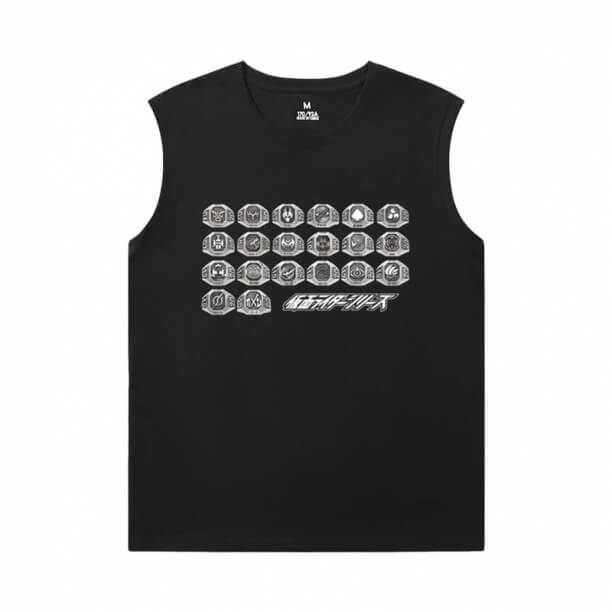 Maskeli Rider Kolsuz T Shirt Erkek Spor Salonu Anime T-Shirt için