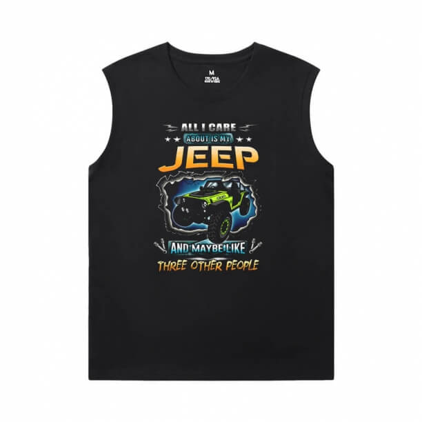 Auto Vintage trička bez rukávů Cool Jeep Tričko