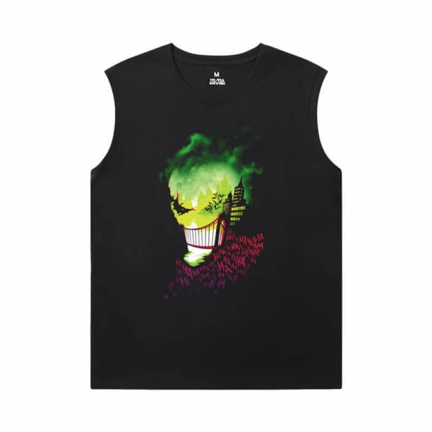 Superhero Trička Batman Joker černé tričko bez rukávů Muži