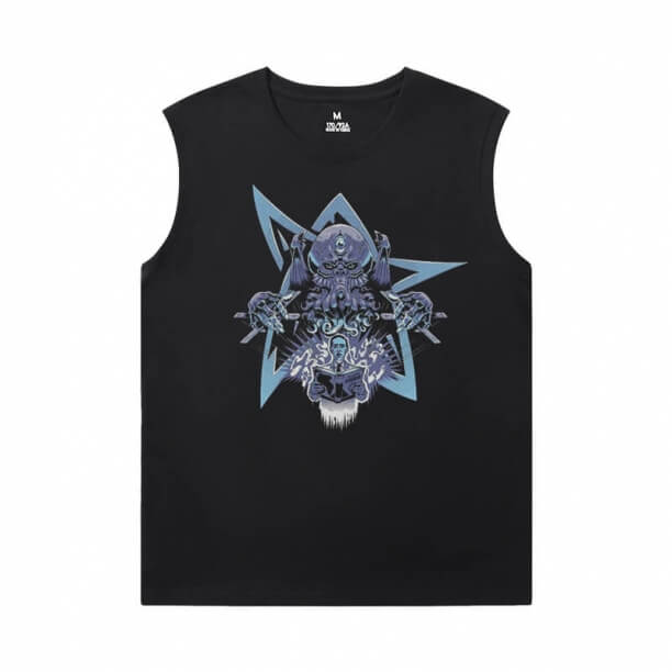 Personalised Necronomicon Tshirts Cthulhu Mythos Mens Sleeveless Sports T Shirts