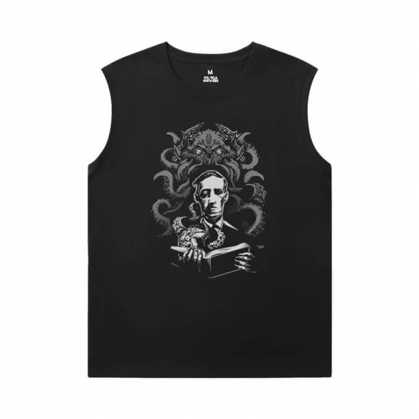 Cthulhu Міфос футболки персоналізовані некрономікон повний без рукавів T сорочка