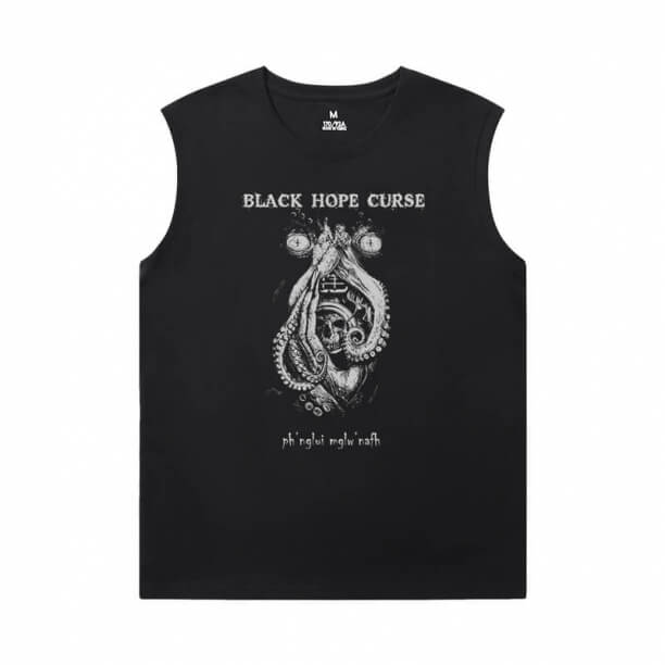 Якість некрономікон Tshirt Cthulhu Міфос без рукавів трійник сорочки