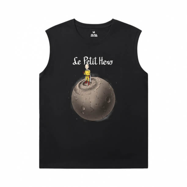 Hot Topic Anime Tshirts One Punch Man Black Sleeveless Shirt Men