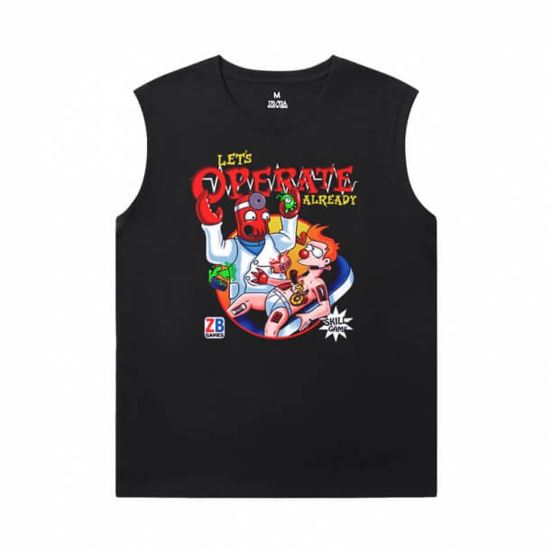 Futurama Tees American Anime cá nhân hóa áo thun không có tay áo