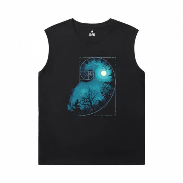 Fysik och astronomi Män ärmlös T shirts för Gym Geek Bomull T-shirts