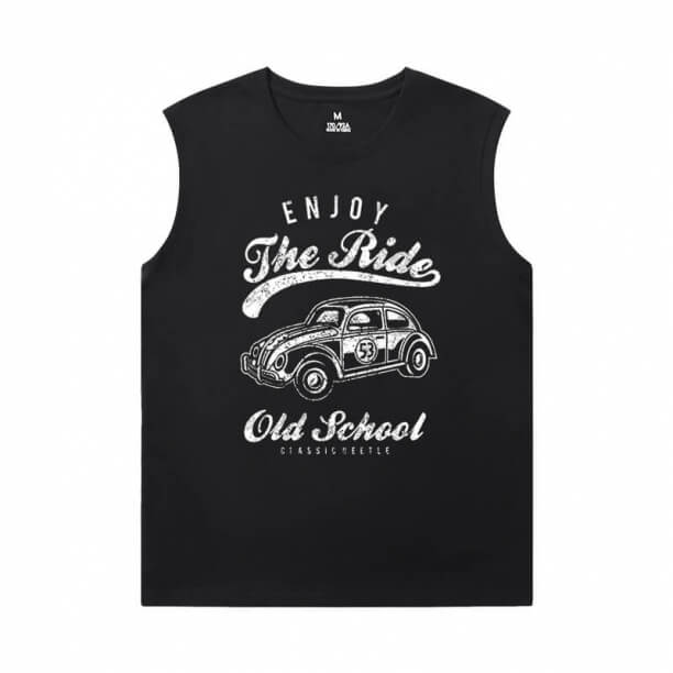 T shirts senza maniche auto da corsa uomo per palestra XXL Volkswagen Beetle Camicia