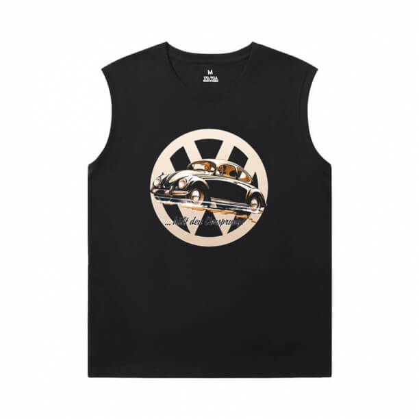 Racing Car Tee Shirt Cotton Volkswagen Beetle Men'S Sleeveless T Shirts Cotton