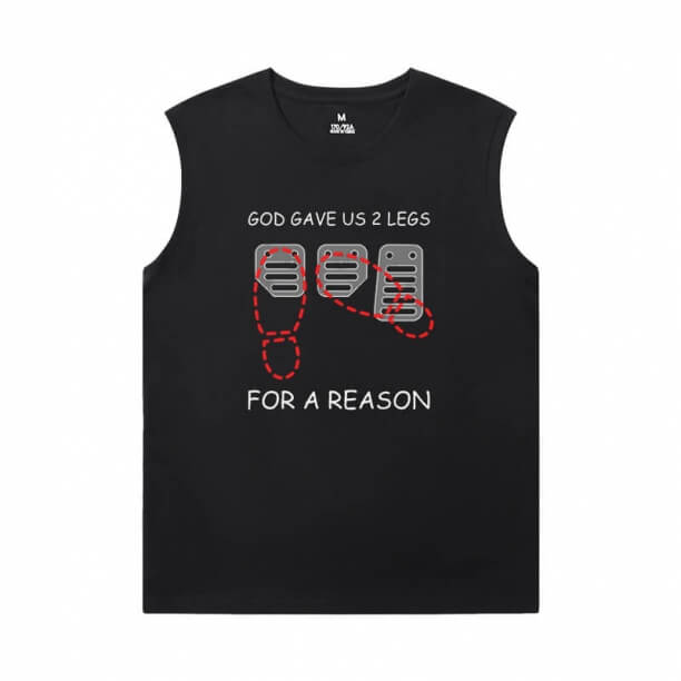 Racing Car T-Shirt Cotton car engine Printed Sleeveless T Shirts For Mens