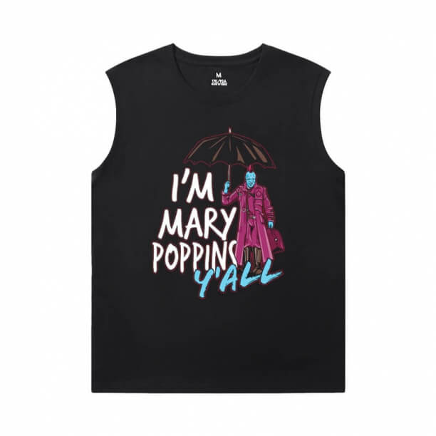 Groot Tshirts Marvel Strażnicy Galaxy Bez rękawów T Shirty do biegania