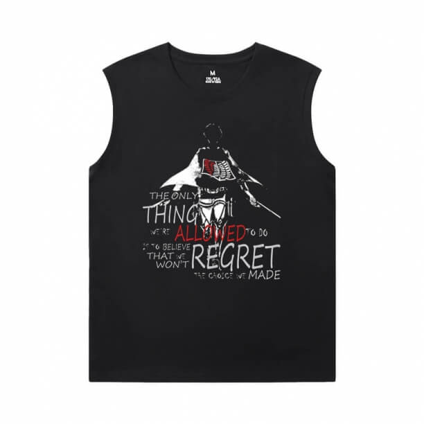 Hot Topic Anime Shirts Angriff auf Titan ärmellose Shirts für Herren Online