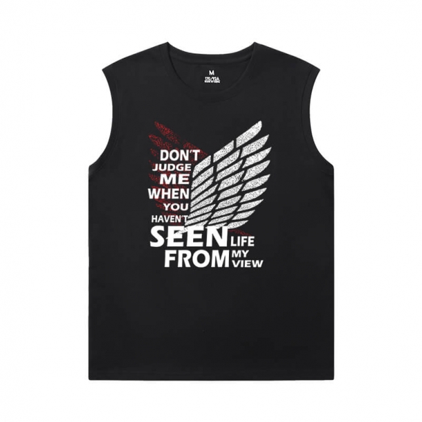 Attack on Titan Tees Anime Mens Sleeveless Tshirt
