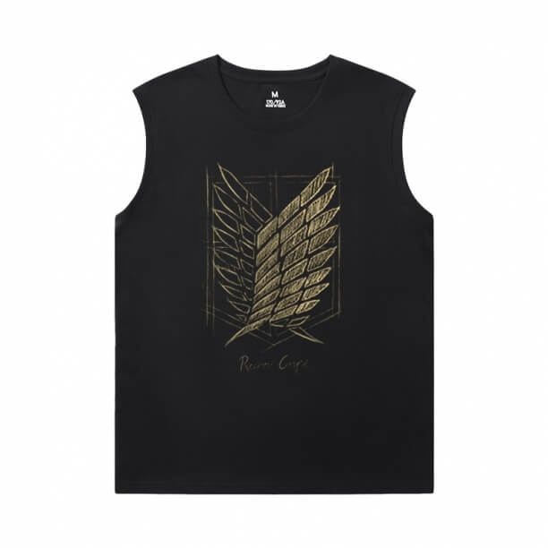 Attack on Titan Tees Anime Sleeveless Round Neck T Shirt