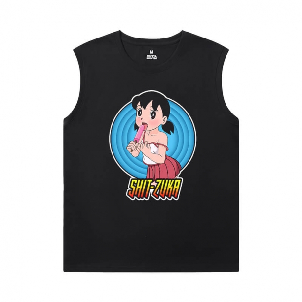 Хлопок Cat Рубашки Doraemon без рукавов футболки онлайн