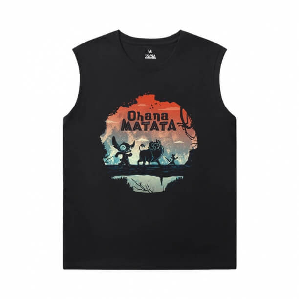 Lilo Stitch Sleeveless Tshirt Mens Hot Topic Tees