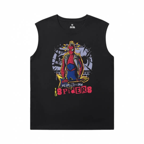 Spiderman Shirt Marvel The Avengers ærmeløs T shirt til Gym