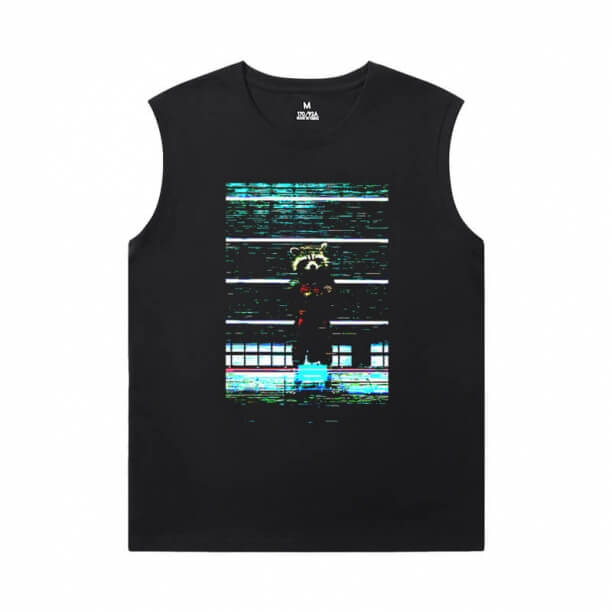 Gardienii Galaxy Negru Tricou fără mâneci Marvel The Avengers Groot Shirt