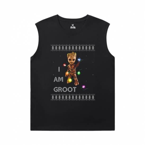 Groot Gömlek Galaxy Yuvarlak Boyun Kolsuz T Shirt Marvel Guardians