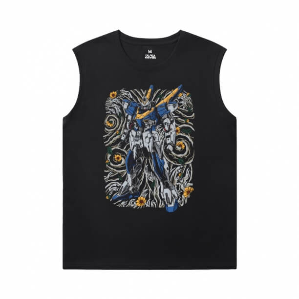 Hot Topic Anime Tshirts Gundam Sleeveless Shirt Untuk Pria Online