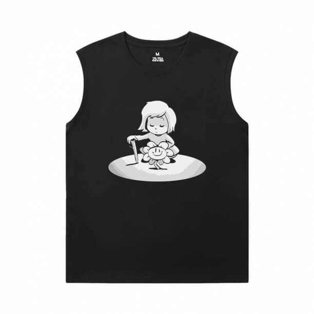 Undertale Basketball Sleeveless T Shirt Quality Annoying Dog Skull Tee Shirt