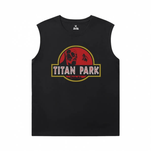 Aanval op Titan Tees Anime Mouwloze Tshirt Mannen