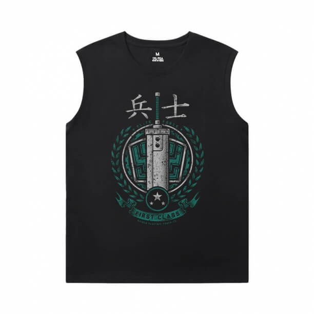 Atak na Titan Tee Vintage Anime Bez rękawów Koszulki męskie na siłownię