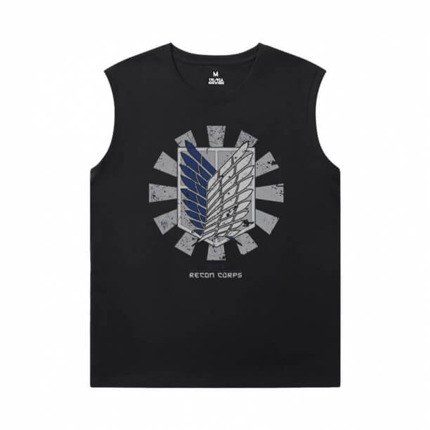 Útok na Titan T-Shirt Vintage Anime Pánské trička bez rukávů
