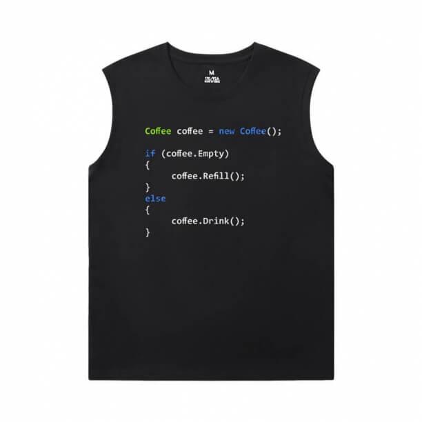 Cool Skjortor Geek Programmerare Svart Ärmlös Tshirt