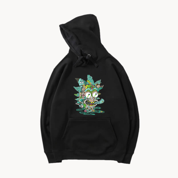 Рик и Морти Hoodie качества с капюшоном куртка
