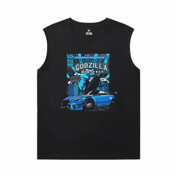 T Camicia uomo auto senza maniche Cool GTR Tee Shirt